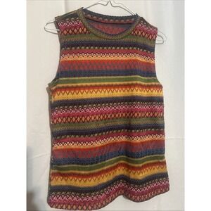 Shein Bright Colored Woven Tank Size Medium